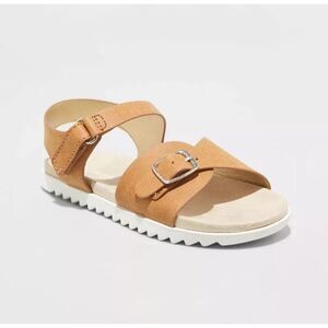Cat & Jack Girls Shaelyn Sandals kids 11 Shoes Summer‎ Tan Easter Spring Neutral